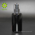 best selling 100ml empty black cosmetic shampoo glass pump bottle